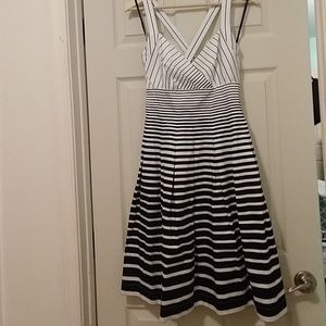 Calvin Klein brand Pinup/rockabilly stripped dress